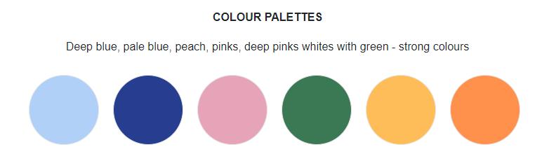 Colour Pallete for a wedding 